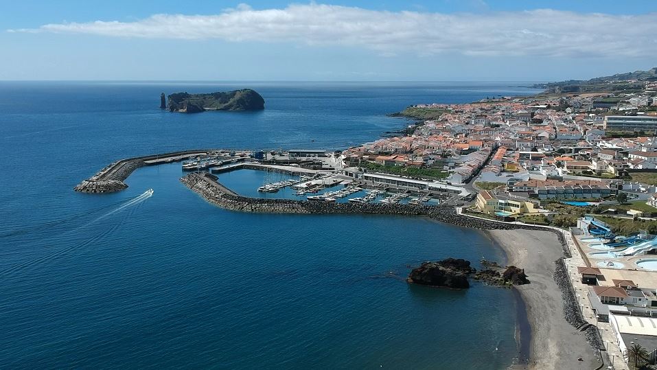 Vue aérienne de Vila Franca Do Campo