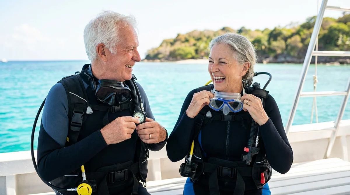 La plongée pratiquée par les seniors